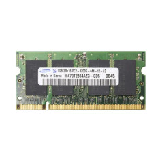 Samsung M470T2864AZ3-CD5 | 1GB DDR2-533MHz PC2-4200 Non-ECC Unbuffered SODIMM CL4 2Rx8 1.8V 200-Pin Memory Module 
