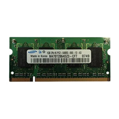 Samsung M470T2864DZ3-CF7 | 1GB DDR2-800MHz PC2-6400 Non-ECC Unbuffered SODIMM CL6 2Rx16 1.8V 200-Pin Memory Module 