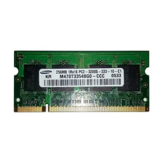 Samsung M470T3354BG0-CCC | 256MB DDR2-400MHz PC2-3200 Non-ECC Unbuffered SODIMM CL3 1Rx16 1.8V 200-Pin Memory Module 
