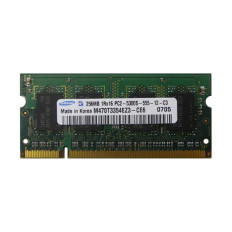 Samsung M470T3354EZ3-CE6 | 256MB DDR2-667MHz PC2-5300 Non-ECC Unbuffered SODIMM CL5 1Rx16 1.8V 200-Pin Memory Module 