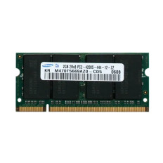 Samsung M470T5669AZO-CD5 | 2GB DDR2-533MHz PC2-4200 Non-ECC Unbuffered SODIMM CL4 2Rx8 1.8V 200-Pin Memory Module 