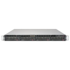 Supermicro 5019S-WR | 1U 4 x 3.5in Server w/ Dual Power Supply, 1x Heatsink