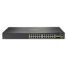 HP S0G14A#B2B | CX 6200F Series 6200F 24G Class 4 PoE 4SFP 24 x Ports RJ-45 PoE 10/100/1000Base-T 4 x SFP Ports Layer 3 Managed 1U Rack-mountable Front To Back Stackable Gigabit Ethernet Network Switch