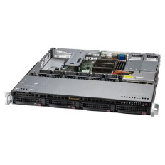 Supermicro 510T-MR | 1U 4 x 3.5in Server w/ Dual Power Supply, 1x Heatsink