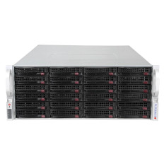 Supermicro 6049P-E1CR36L | 4U LFF Server w/ 1x AOC-S3008L-L8E, 1x AOM-SA