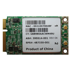 HP 487330-001 | Broadcom 4322AGN PCI-Express Mini PCI 802.11a/b/g Wireless Lan (WLAN) Network Adapter