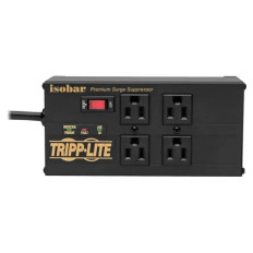 Tripp Lite IBAR4ULTRAUSBB | 1440-Watts 120V 12A 2-Ports USB 4-Outlets NEMA 5-15R Surge Protectors Power Strip for Phone/laptop/Mobile Devices