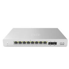 Cisco MS120-8FP | MS210-8 8 x Ports PoE+ 10/100/1000Base-T + 2 x SFP Ports Layer 2 Managed 1U Rack-mountable Gigabit Ethernet Network Switch