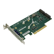 Supermicro AOC-SLG3-2M2 | PCIe Add-On Card for Dual M.2 NVME SSDs