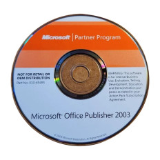 Microsoft X10-65495 | Office Publisher 2003 with Product Key CD 2004