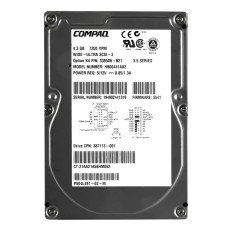 HP 339506-B21 | 4.3GB 7200RPM Wide Ultra3 SCSI 68-Pin 3.5-Inch Hard Drive