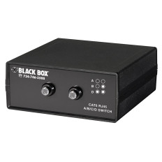 Black Box SW1031A | RJ45 3-to-1 CAT6 Ethernet 10G Manual Desktop Switch