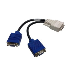 Compaq 338285-006 | LFH / DMS-59 to Dual VGA Y-Splitter Cable