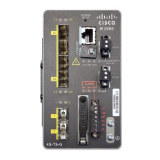 Cisco IE-2000-4S-TS-G-L | Industrial Ethernet IE 2000 Series 4 x SFP Ports 10/100Base-X + 2 x GE SFP Uplink Ports Layer 2 Managed Rail-Mountable Fast Ethernet Network Switch