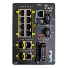 Cisco IE-2000-8TC-B-RF | Industrial Ethernet IE 2000 Series 8 x FE Ports 10/100BAse-TX + 2 x FE Combo SFP Ports Layer 2 Managed Din Rail-Mountable Fast Ethernet Switch