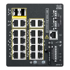 Cisco IE-3105-18T2C-E | Industrial Ethernet 3105 Rugged Series 18 x Ports 10/100Base-T + 2 x SFP Ports 1000Base-X Layer 2 Managed Rail-mountable Gigabit Ethernet Network Switch