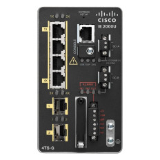 Cisco IE-2000U-4TS-G | Industrial Ethernet IE 2000U Series 4 x FE DownLinks Ports 10/100Base-TX + 2 x GE SFP Uplinks Ports Layer 2 Managed Din Rail-Mountable Fast Ethernet Network Switch