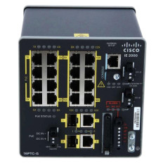 Cisco IE-2000-16PTC-G-L | Industrial Ethernet 2000 Series 16 x Ports 10/100Base-TX + 2 x SFP Ports Layer 2 Managed Rail-mountable Fast Ethernet Network Switch