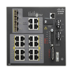 Cisco IE-4000-16T4G-E | Industrial Ethernet 4000 Series 16 x Ports 10/100Base-T + 4 x Ports Combo Gigabit SFP Layer 3 Managed Fast Ethernet Network Switch