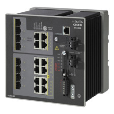 Cisco IE40004GS8GP4GE-RF | Industrial Ethernet 4000 Series 8 x Ports 10/100/1000Base-T + 8 x Ports PoE+ 10/100/1000Base-T + 4 x Ports SFP + 4 x Combo SFP Layer 3 Managed Gigabit Ethernet Network Switch