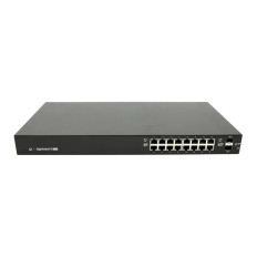 Ubiquiti ES-16-150W | EdgeSwitch 16 x RJ-45 Ports PoE+ 1000Base-T + 2 x SFP Ports Layer 2 Managed 1U Rack-Mountable Gigabit Ethernet Network Switch