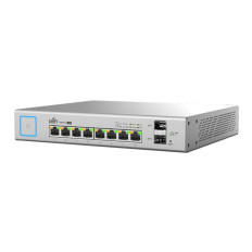 Ubiquiti US-8-150W | UniFi 8 x RJ-45 Ports PoE+ 1000Base-T + 2 x SFP Ports Layer 2 Managed Gigabit Ethernet Network Switch