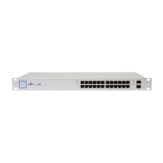 Ubiquiti US-24-500W | 24-Ports Gigabit Ethernet PoE+ 24V Passive 500W PoE RJ-45 2x 1GbE SFP Layer 2 Switch