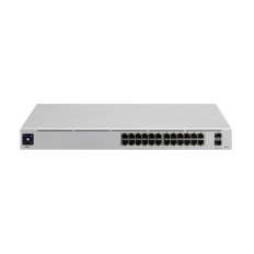 Ubiquiti USW-PRO-24 | 24-Port, Layer 3 Switch Supporting 10G SFP+ Connections with Fanless Cooling