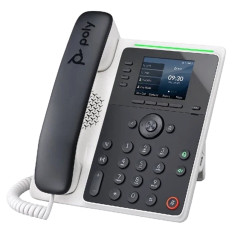 Polycom 2200-86980-025 | Edge E100 2 Line IP Desk Phone and PoE-enabled