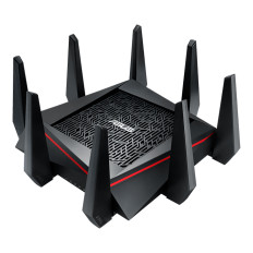 Asus RT-AC5300/CA | AC750 Tri-Band IEEE 802.11ac 5GHz 5.3Gbps 4 x RJ-45 LAN Ports 10/100 Base-T 1 x WAN Port 10/100 Base-T External Antennas Wireless Router